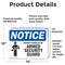 Signmission Property Patrolled By Armed Security Guard OSHA Notice Sign, Vinyl Decal, 14in W x 10in L, 2PK OS-2PACK-NS-D-1014-L-16435 - alternate 3